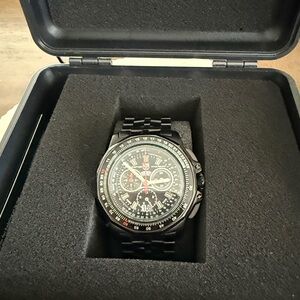 Luminox F-22 Raptor XA.9272 Titanium Chronograph 44mm Swiss Watch Full Set